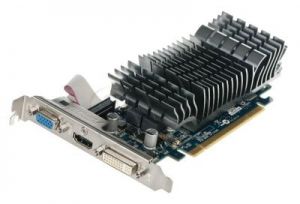 ASUS GeForce 210 512MB (1024MB TC) DDR3/32bit DVI/HDMI PCI-E (589/1200) (Low Profile) (chłodzenie pa