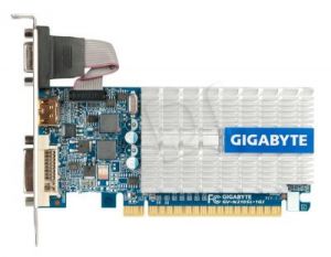 GIGABYTE GeForce 210 1024MB DDR3/64bit DVI/HDMI Silent PCI-E (520/1200) (chłodzenie pasywne)