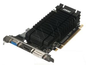 MSI GeForce GT 610 2048MB DDR3/64bit DVI/HDMI PCI-E (550/1000) (Low Profile) (chłodzenie pasywne)
