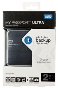 HDD WD MY PASSPORT ULTRA 2TB 2.5'' WDBMWV0020BTT USB 3.0/2.0 TITANIUM